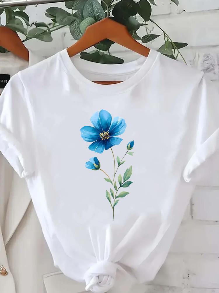 (Азиатский размер) трендовая милая футболка футболка топ одежда мода женская повседневная с принтом леди женская графическая с коротким рукавом футболки