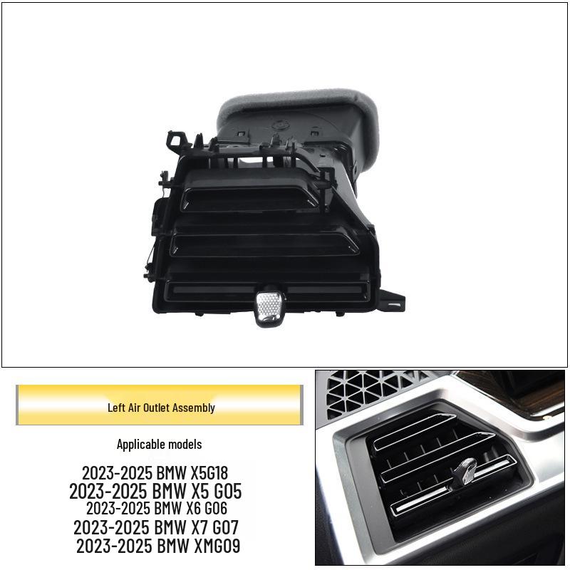 Комплект для ремонта воздуховодов BMW X5/X6/X7: Вал ручки регулировки и рамка панели