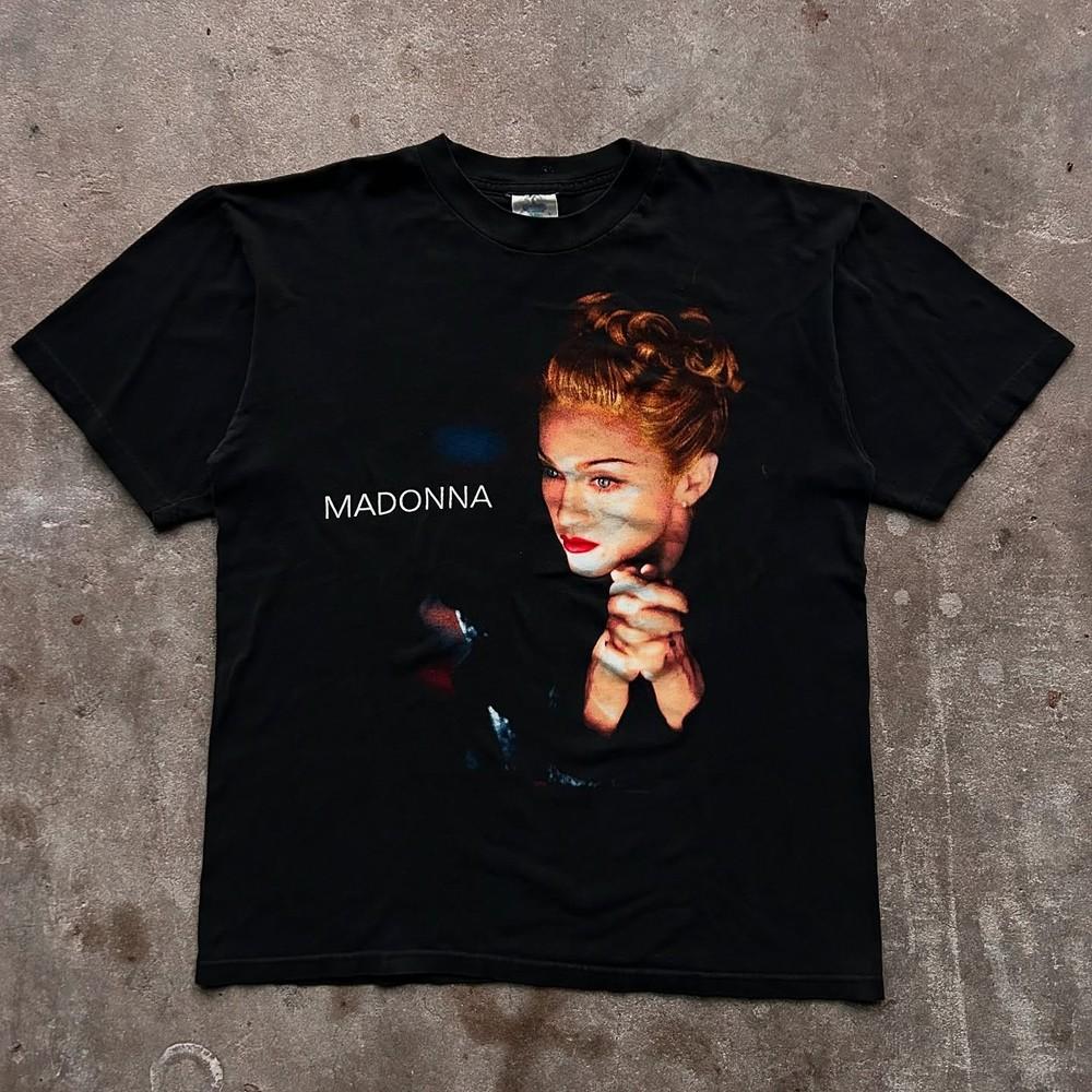 Remake Madonna 90s Retro style Basic Black T shirt Unisex tee Vtg NH27380 Unisex T-Shirt