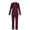 Anime Bungo Stray Dogs Tetchou Suehiro Cosplay Costume Teruko Oukura  Red Uniform Suits Cloak Season 4 Team Halloween Clothes