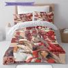 Lola Indigo Pattern Bedding,Quilt Set Quilt Cover Pillowcase Home Birthday Gift (1 * duvet cover + 2 * pillowcase, without core)