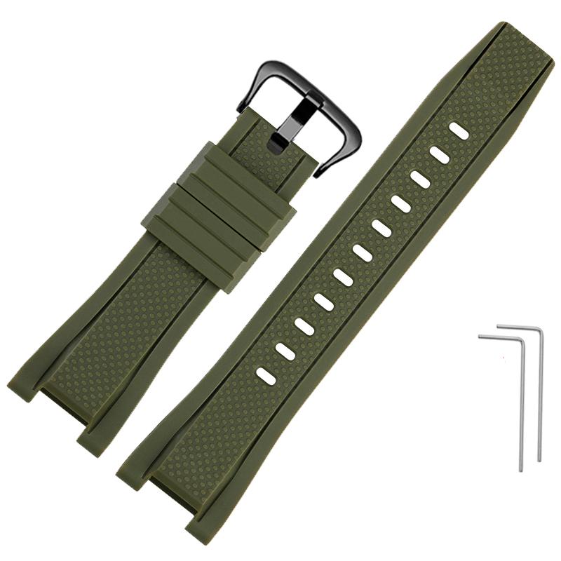 26*14мм Мягкий Резиновый Ремешок для Часов Замена для Casio G SHOCK GST-B100/S300/410/210/W110/W100/S110/S100 Силиконовый Ремешок Мужской Ремешок