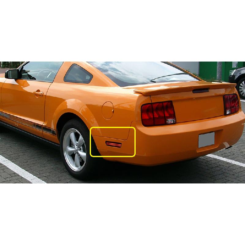 2Pcs Car Smoked LED Rear Bumper Side Marker Light Red For Ford Mustang 2005-2009