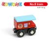 1 шт. Магнитные игрушки-поезда Деревянный поезд Локомотив Вагон Грузовик Железнодорожные аксессуары Подходят для деревянных треков Игрушки для детей Подарки