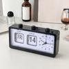 Electronic Manual Page-flipping Calendar Clock Date Week Table Clock Mechanical Alarm Clock  School