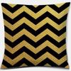 Black Geometric Printing Pillowcase Home Decoration Car Sofa Cushion Cover