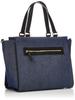 Сумка-тоут Denim Square Line Tote Navy [Rabaga Jerry] [Обновление переиздания] Женская