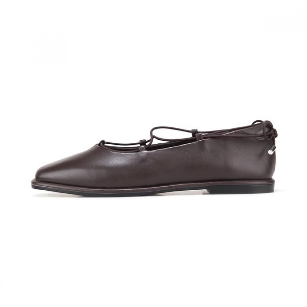 Barbara Leather Mary Jane Flats Black 1cm Bbj133bk