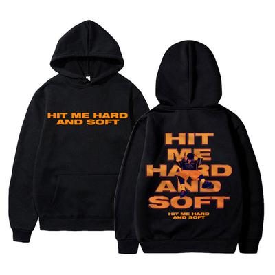 Худи с двусторонним принтом Hit Me Hard and Soft Tour 2024 Мужское Женское Хип-хоп Мода Пуловер Мужской Повседневный Оверсайз Уличная Мода