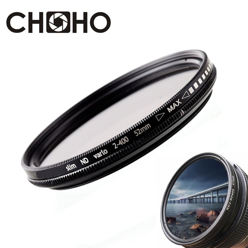 Нейтрально-серый фильтр ND Fader Vario Filtiros ND2-400 37мм 40.5мм 43мм 46мм 49мм для Canon Nikon