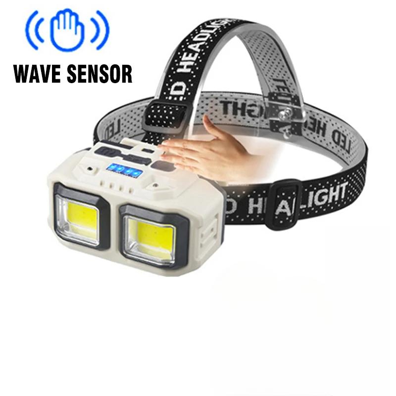Перезаряжаемый светодиодный налобный фонарь высокой мощности светодиодный фонарик для кемпинга фонарь на кепку походный фонарь на лоб фонарь для рыбалки рабочий