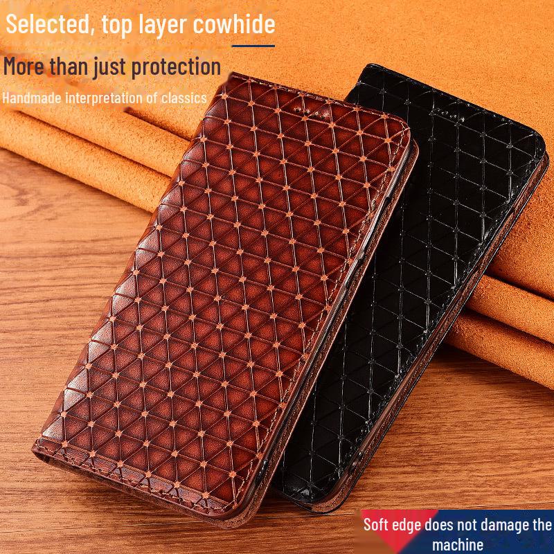 Чехол-книжка из натуральной кожи для OPPO Find X8 Pro для X7 Ultra, X6 и X5