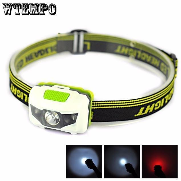 Ultra Light Waterproof Double Lamp Beads LED Red Warning Light Outdoor Sports Headlights for Mountain Climbing and Fishing Owl Headlights