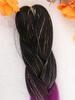 24-дюймовые синтетические волосы для плетения, микс, блестки, трехцветные синтетические волосы для наращивания, большие косички, 1 шт.