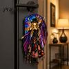 Ловец солнца "Звезда и Луна" Ловец Танцующей Девушки, Boho Акриловое Подвесное Украшение, Ретро Звездное Небо Богемское Украшение на Окно Готическая Женщина Вращающееся Украшение