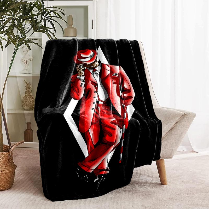 1pc Blanket Kappa Alpha Psi logo Print Design, Lightweight Blanket for Sofa, Bed- Soft &Warm, Gift for All Seasons like Christmas, Halloween