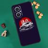 Чехол в стиле аниме JDM для OPPO Reno 10 Pro 4Z 5Z 8T 4 5 6 7 8 Lite OPPO Find X6 Pro X3 X2 Neo X5 Lite