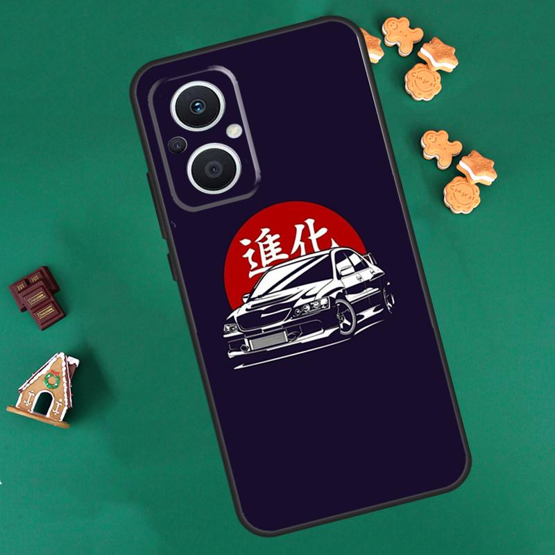 Чехол в стиле аниме JDM для OPPO Reno 10 Pro 4Z 5Z 8T 4 5 6 7 8 Lite OPPO Find X6 Pro X3 X2 Neo X5 Lite