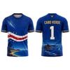 2026 New Cape Verde Flag Landscape Print Jersey Men's Quick-drying And Breathable Sports Soccer T-shirt Unisex Street Casual Top