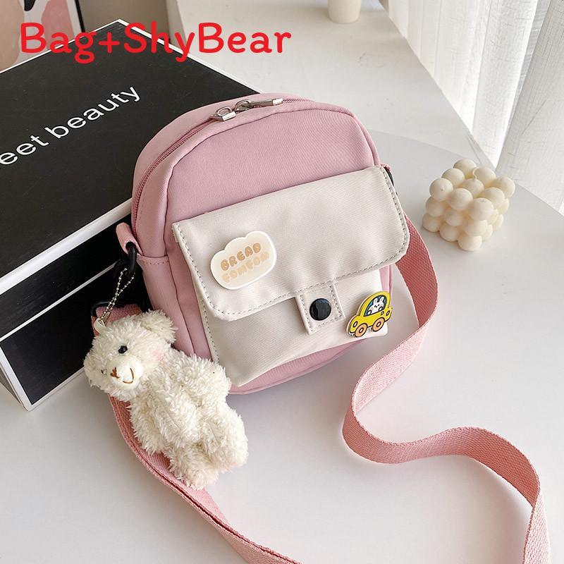 Canvas Small Crossbody Bag For Women With Mobile Pocket And Color Blocking Design For Daily Use