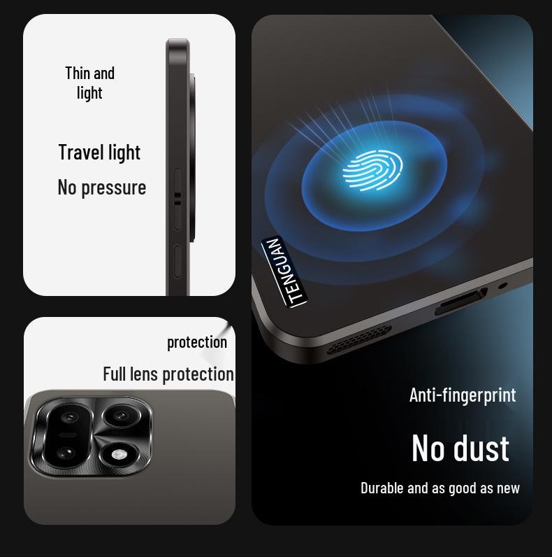 Матовый противоударный бизнес-чехол OnePlus 15 - Минималистичный, Ультратонкий, Полное покрытие