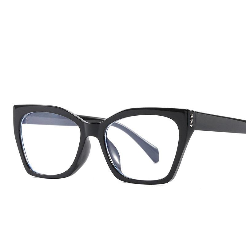 Ретро анти-синий свет женские очки кошачий глаз оправа бренд дизайнер плоское зеркало компьютерные очки