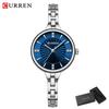 CURREN Luxury Woman Wristwatch Elegant Waterproof Stainless Steel Watch for Ladies Dress Diamond Quartz Women's Watches Reloj
