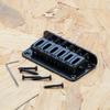 6 String Electric Guitar Bridge with Screws & Wrench Fixed Hardtail Bridge Saddle Guitar Replacement Part Easy to Use
