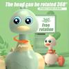 1pc Press and Go Little Duck Car Toy, No Battery Needed, Manual Operation, Animal Theme, Plastic, Multicolor Ideal Christmas or Birthday Gift
