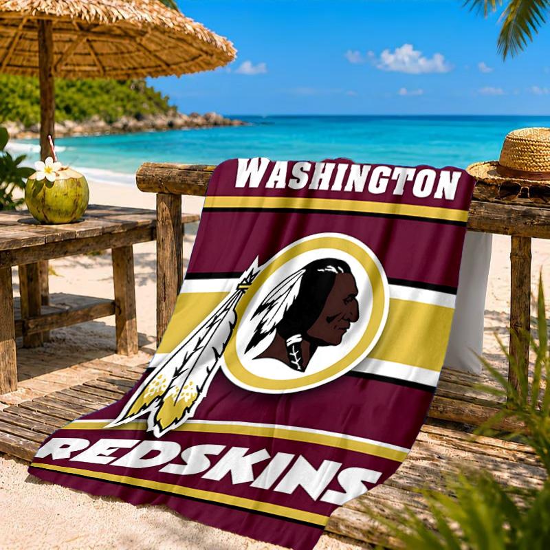 Washington Redskins Beach Towel, Quick-drying, Easy to Care for, Suitable for Both Fitness and Beach Vacations,Sports Essential