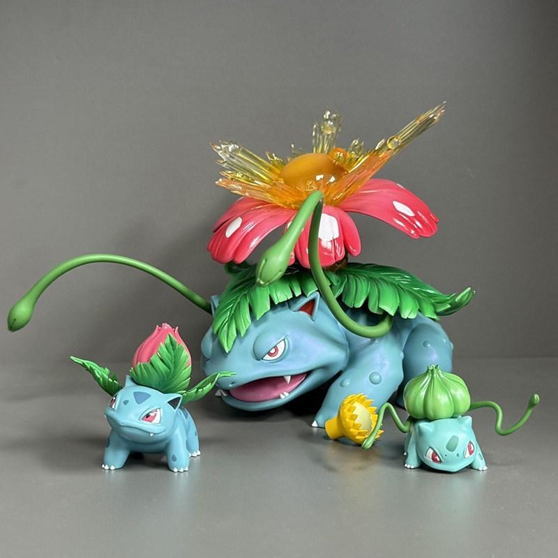 In Stock 3.5-13Cm Anime Pokemen Figure Bulbasaur Evolutionary Combination Action Figures Pvc Statue Collectible Model Toys Gifts
