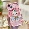 Phone case: 2D flat design suitable for iPhone 18 17 16 15 14 13 Pro protective case, cute little animal head, perfect Christmas and Halloween holiday