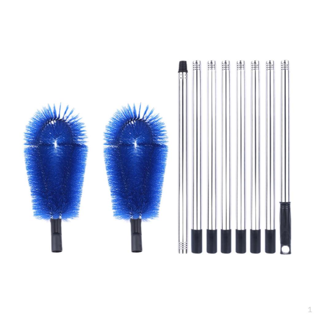 Rain Gutter Brush Cleaners Adjustable Length Ability To Easily Clear Portable Duster Cleaning