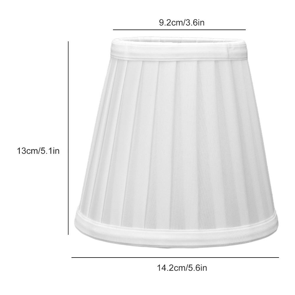 2PCS Clip On Design Clip On Lamp Shade Fabric Pleated Fabric Lampshade Small Lamp Shade  Wall Lamp