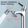 1/2Pcs Faucet Mechanical Arm with Gentle Face Wash Dual Water Jet Mode Rotable Bubbler Extension Rod Faucet Attachment