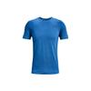Logo Print Crew Neck T-Shirt Men Tops Blue 1361130-436
