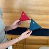 Первый слой коровьей кожи Модная Красная Конверт-Мешок для Денег Сумка для Наушников Изысканный Мини Треугольный Кошелек для Мелочи Универсальный Красивый Маленький Мешок для Мусора