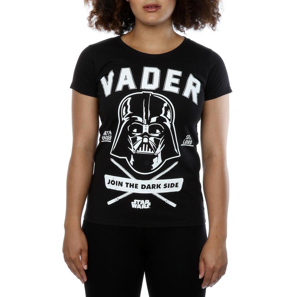 STAR WARS Womens/Ladies Darth Vader Collegiate Cotton T-Shirt