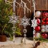18Pcs Snowflake Ornaments Hanging Acrylic Icicle Drop Room Decorating Birthday Holiday Snowflakes