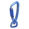 Carabiner Clip Auto Locking Square Bottom 360 Rotational Hook Accessory for Dog Leash Hammocks