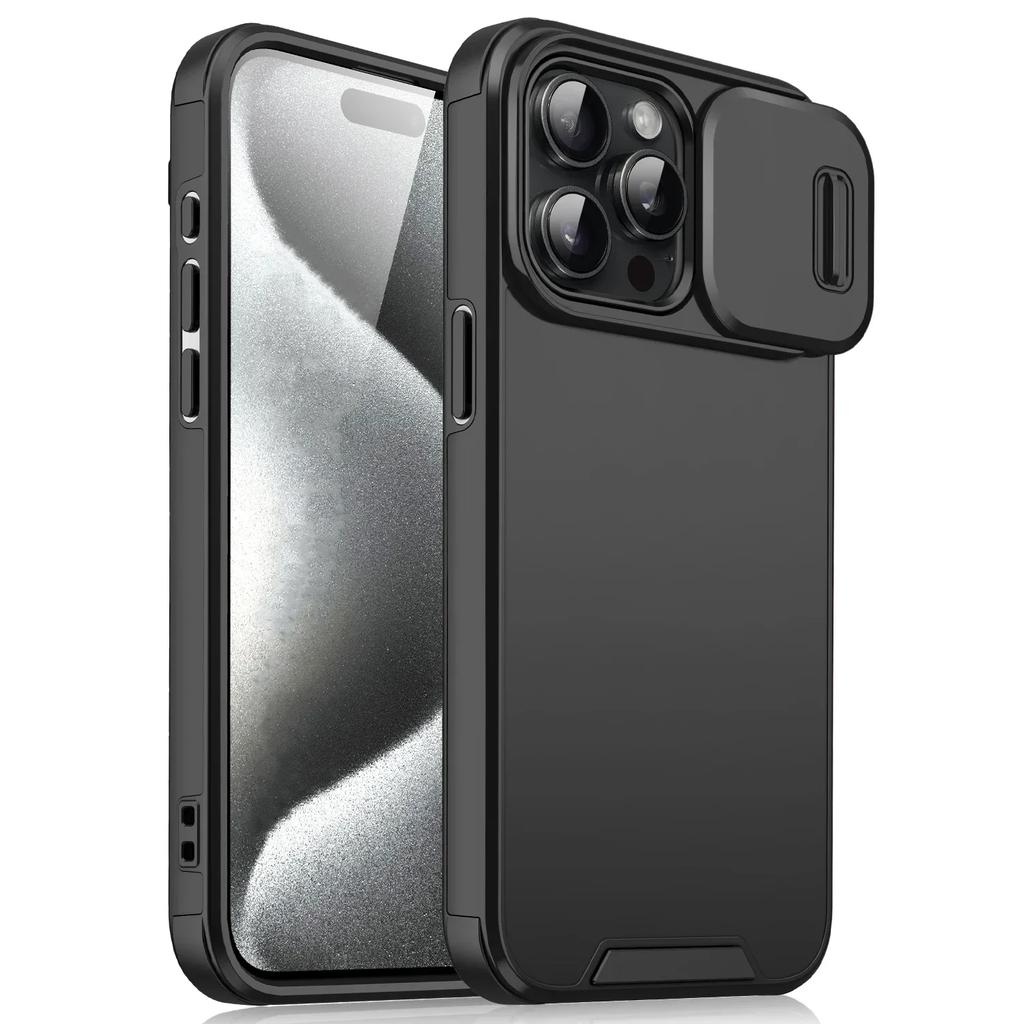 Новый противоударный чехол для телефона для iPhone 16 14 13 12 11 15 Pro Max Plus Обложка Слайдер Защитный бронированный чехол для камеры для iPhone 16 pro