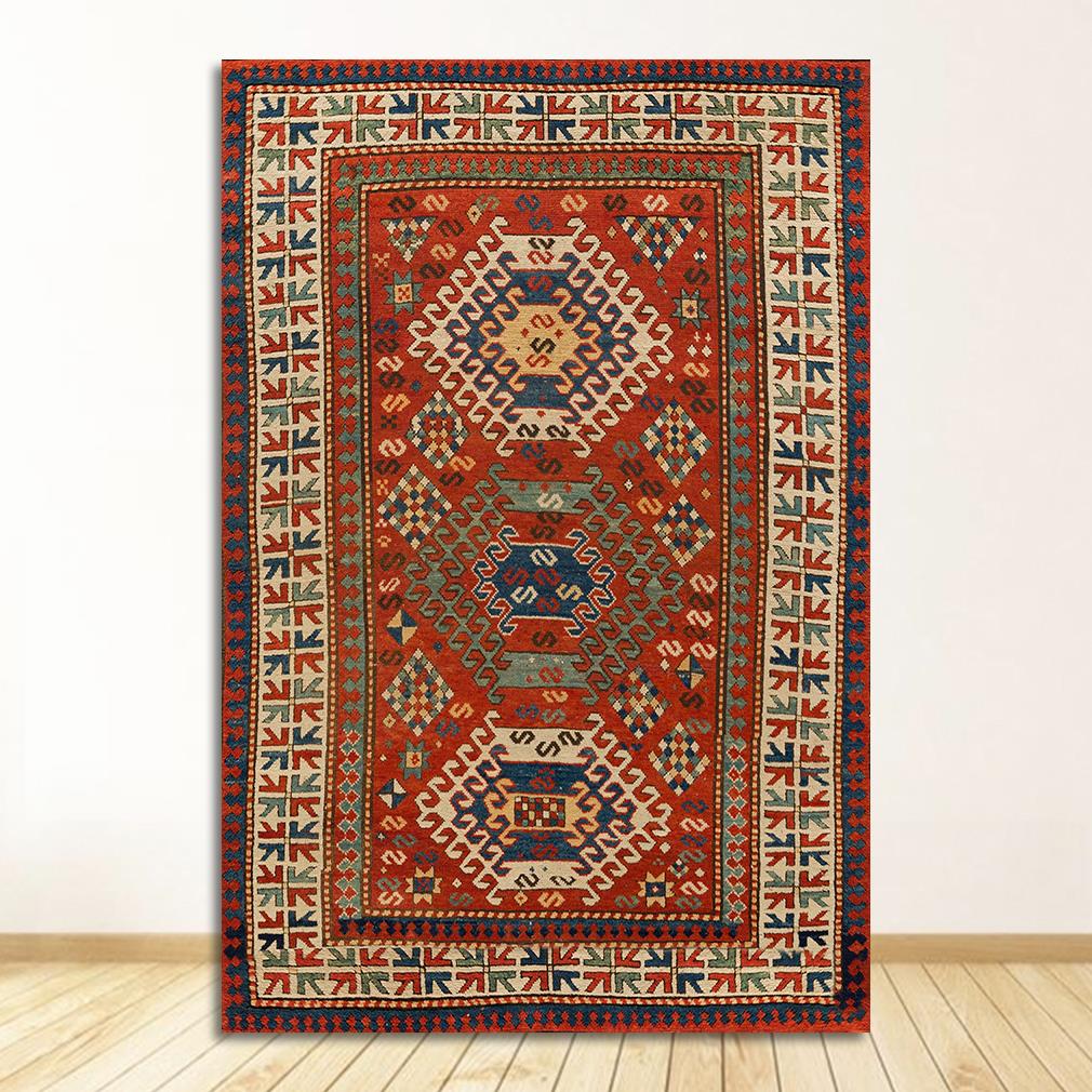 Posters and Prints Antique Persian Carpets Retro Wall Art Canvas Painting Pictures Home Decor Oriental Rugs Pattern Vintage