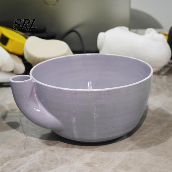 Manual Fruit Washer Berry Swirl Bowl with Drain Holes, 3D Printed Vortex Food Grade Washing Rinse Bowl, Self Rinsing for Kitchen Countertop Vegetable