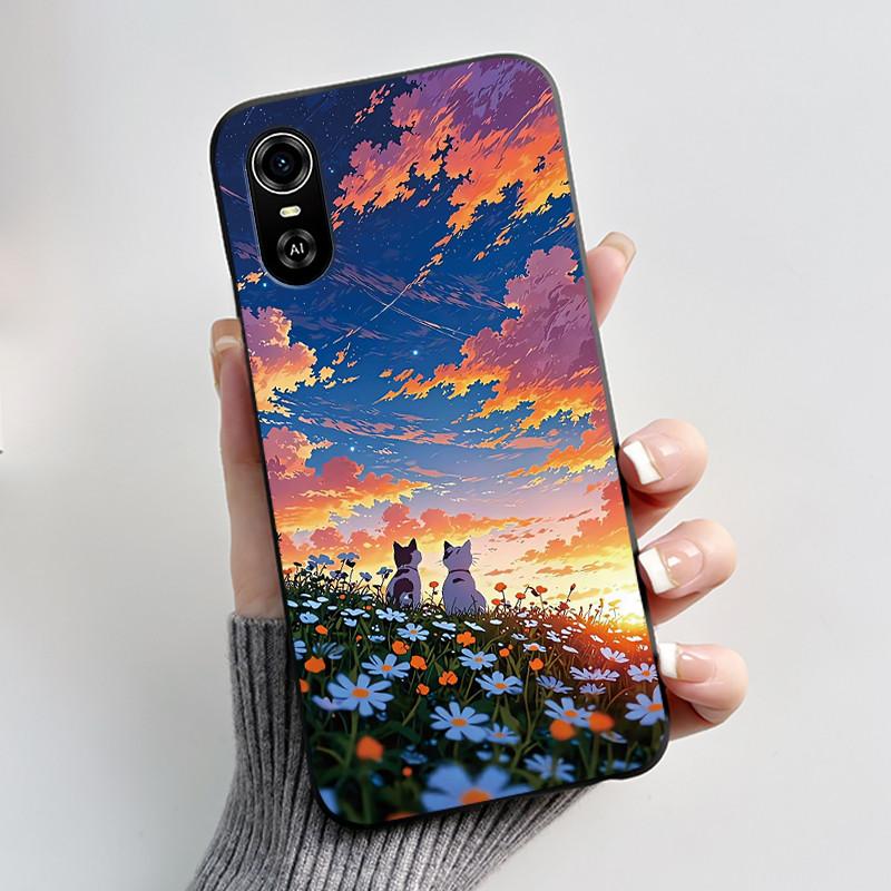Для ZTE Blade A31 Plus / BladeA31 Чехол Матовый Черный Эстетичный Роскошный Милый Крутой Узор для Мальчиков Девочек Чехол Мягкий Силиконовый Задняя Крышка