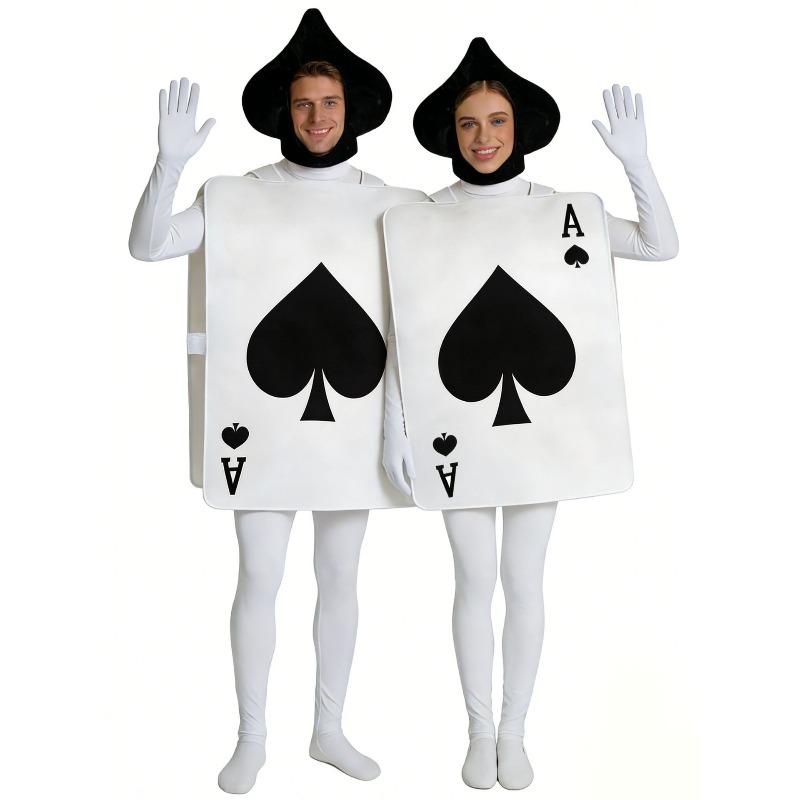 Halloween playing cards, parent-child costumes o-ee costme party funny cosplay