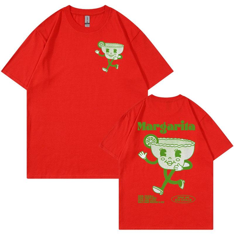 Margarita Meme T Shirt Funny Cocktail Unisex Retro Cartoon Aesthetic Tshirts Men 100 Cotton Oversized Short Sleeve Tshirt Y2k