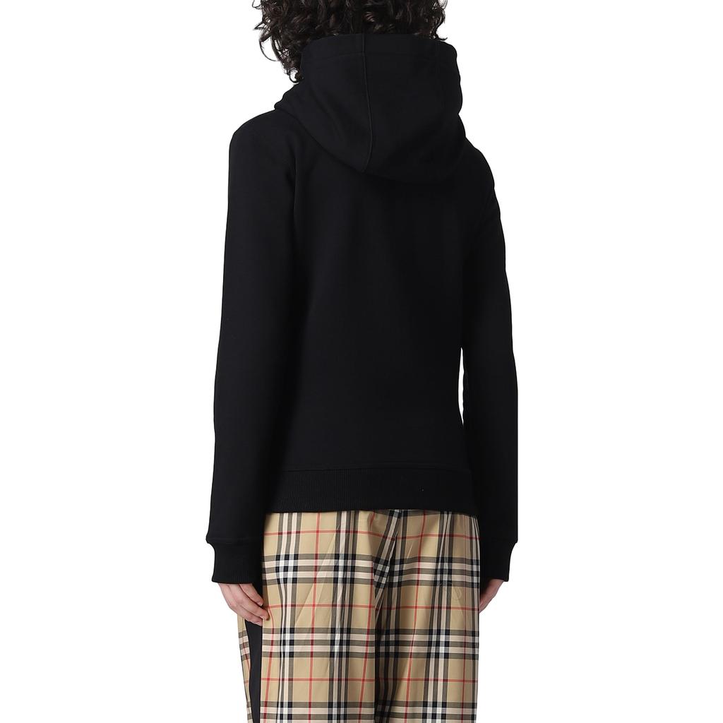 (WMNS) Burberry Prosum Label Hoodie 'Black' Women's 8063475