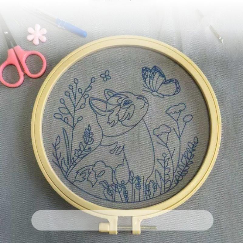 1 набор Серия Свадебная девушка Материал для ручной вышивки, Набор для начинающих вышивать крестиком, Легкий учебник и инструменты, Набор материалов для рукоделия из ткани