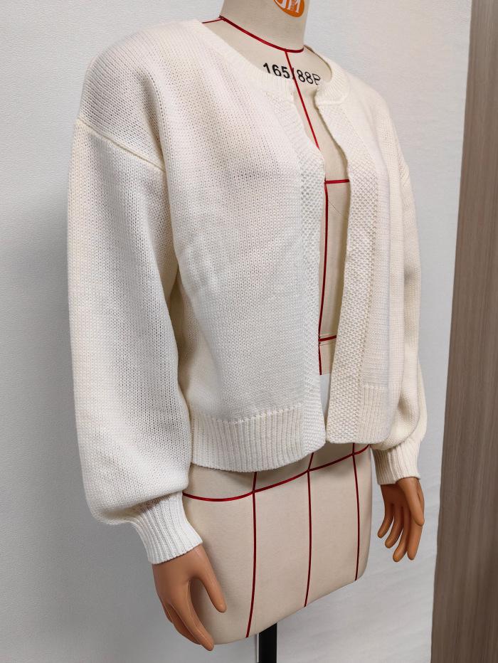 Women's Retro Style Loose Knit Cardigan - Autumn/Winter 2026 Collection