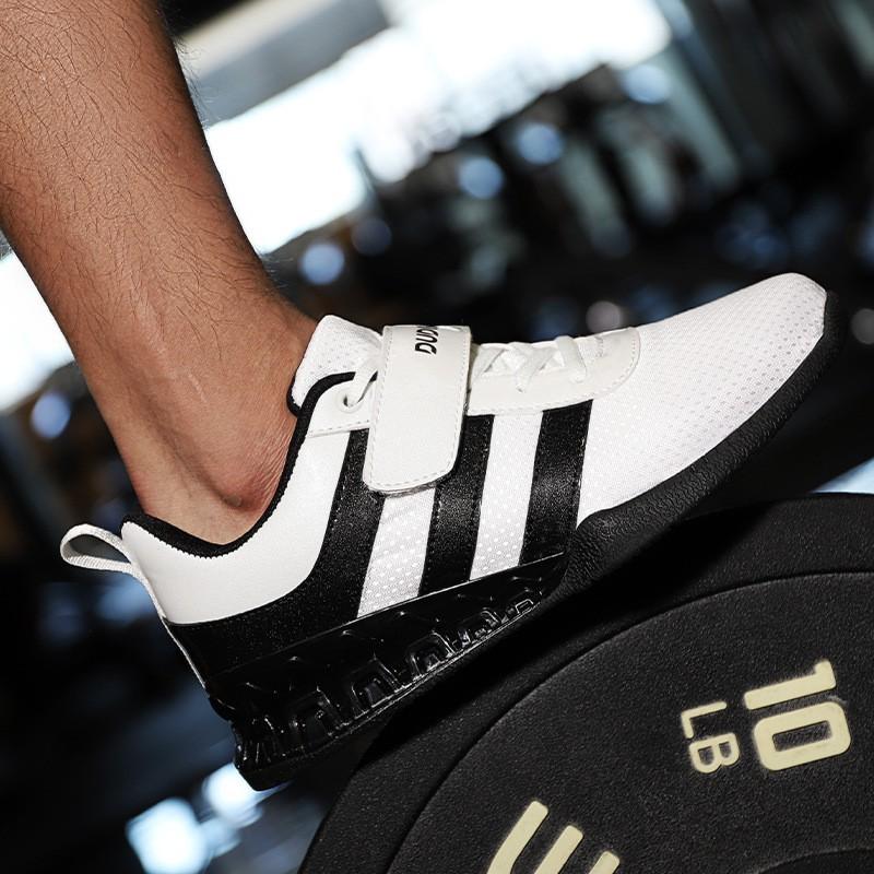Unisex Weightlifting Shoes Squat Deadlift Powerlifting Gym Training TPU Sole Synthetic Upper